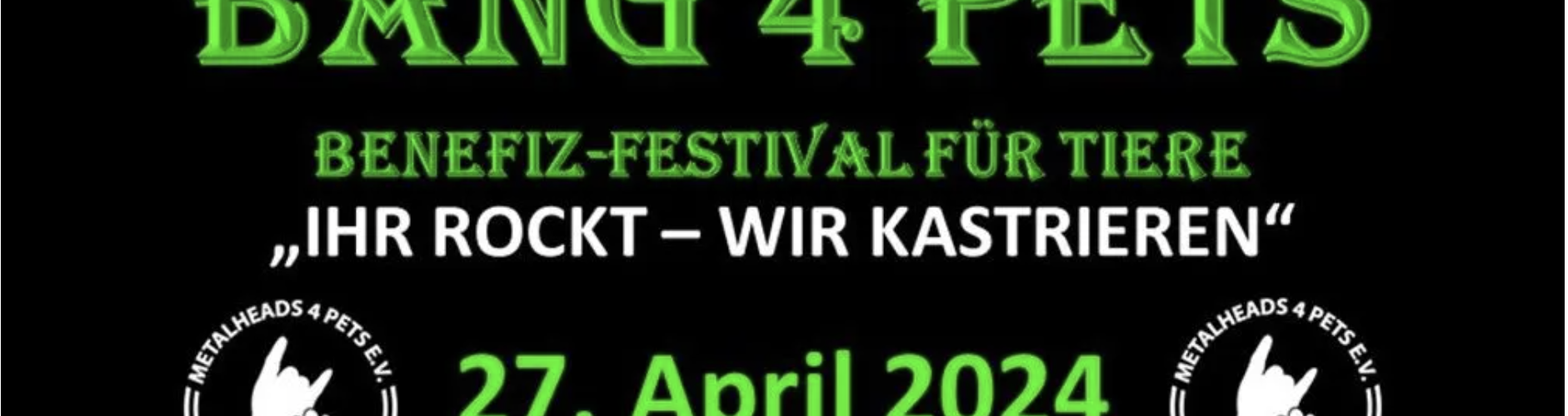 Unsere LESUNG für Tierwohl auf dem BANG4PETS Festival am 27.4. um 15h in Oberhonnefeld – Gierend