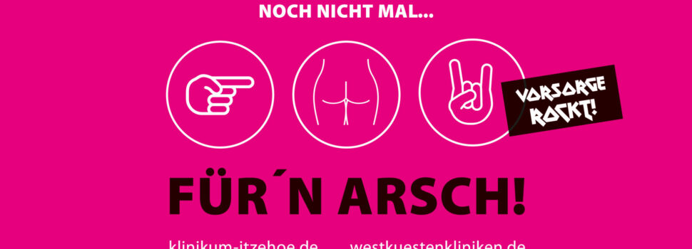 Darmkrebsvorsorge – Kliniken rufen auf dem Wacken Open Air provokant zur Vorsorge auf