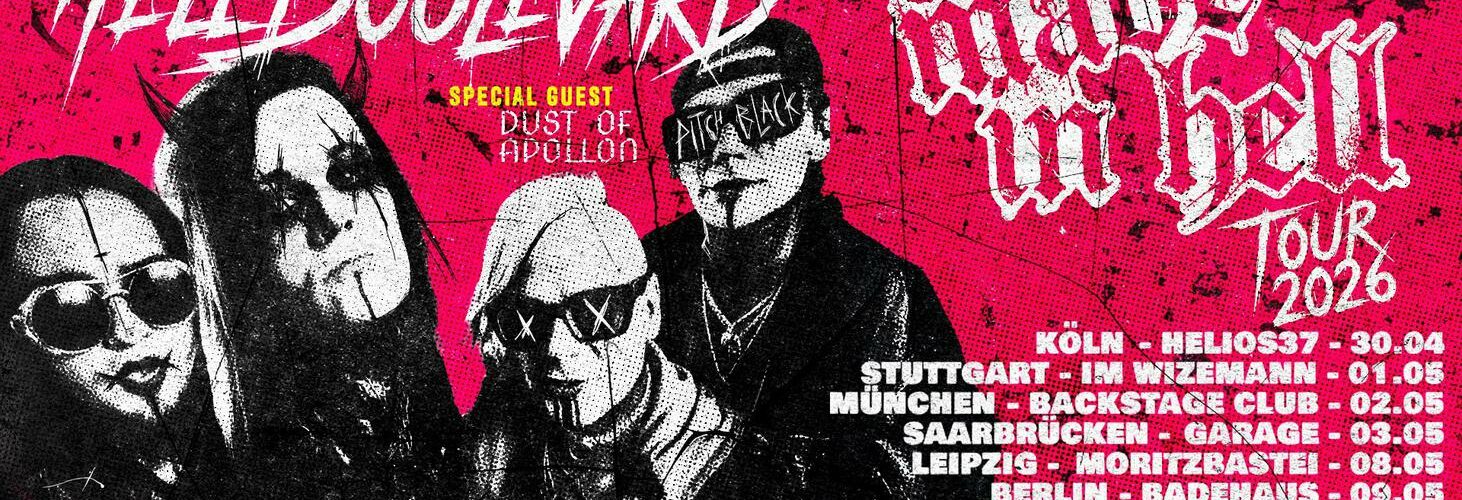 VERLOSUNG: 2 Tickets für Hell Boulevard am 14.5. auf Made in Hell Tour 2026 im Nachtleben Frankfurt