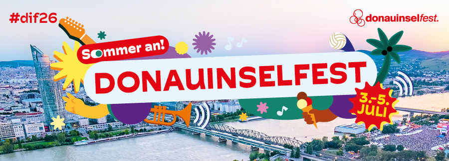 Die Donauinsel ruft zum Sommerstart – das #dif26 Line-up steht fest