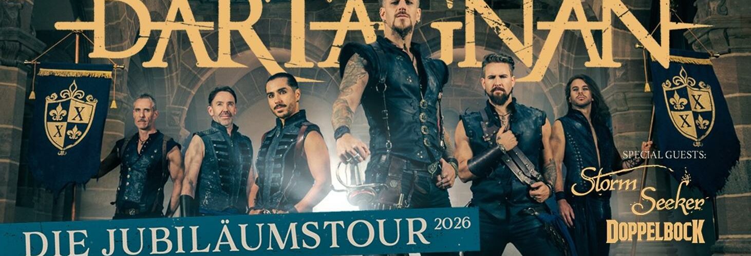 VERLOSUNG: 2 x 2 Tickets für DARTAGNAN, Support: Storm Seeker & Doppelbock